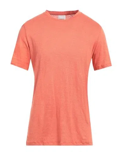 Isabel Marant Man T-shirt Coral Size L Linen In Red