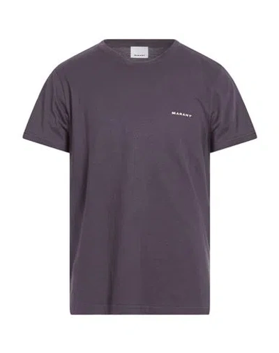 Isabel Marant Man T-shirt Dark Purple Size M Cotton
