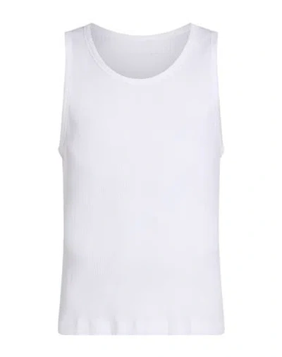 Isabel Marant Man Tank Top White Size L Cotton In Multi