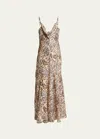 Isabel Marant Manelia Silk Cowl Cami Dress In Natural