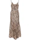 Isabel Marant Manelia Silk Cowl Cami Dress In 中性色