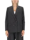 Isabel Marant Double-breasted Jacket In Gray