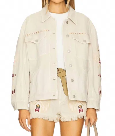 Isabel Marant Manona Jacket In Ecru In Multi