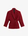 Isabel Marant Gallie Single-breasted Textured Blazer In Red