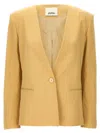 Isabel Marant 'manzil' Blazer Featuring Notched Lapel In Gold