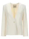 Isabel Marant Women Manzil Single-breasted Blazer Jacket In White