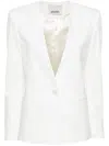 Isabel Marant Manzil Hemp-blend Single-breasted Blazer In White