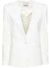 Isabel Marant Manzil Single-breasted Blazer Jacket In White