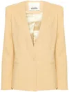 Isabel Marant Manzil Single-breasted Blazer In Yellow