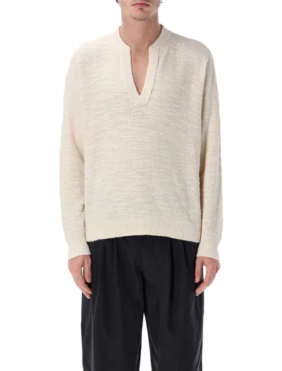 Isabel Marant Arnold Knitwear V Neck Long Sleeve Sweater In Neutral
