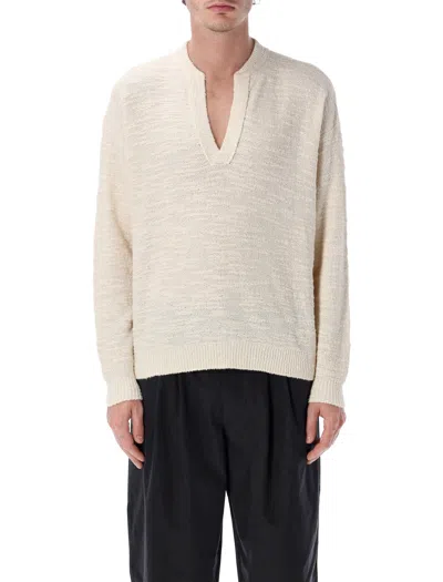 Isabel Marant Marant Arnold Textured Knit Sweater In White
