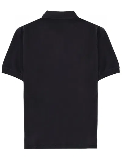 Isabel Marant Marant Classic Cotton Polo Shirt For Men In Black