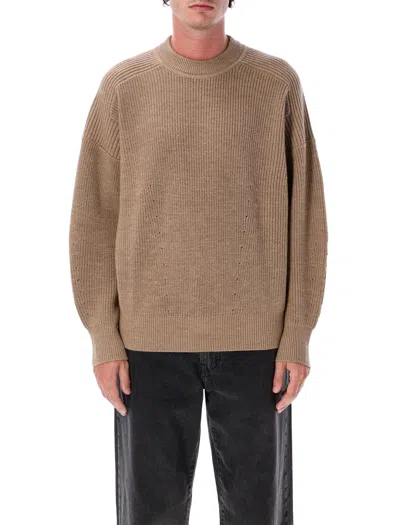 Isabel Marant Marant Classic Fit Merino Wool Sweater In Brown