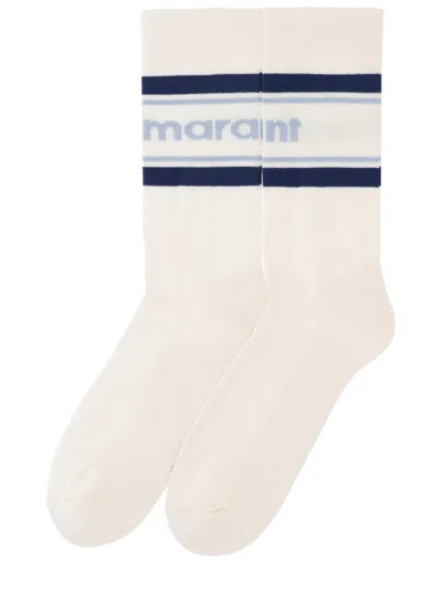Isabel Marant Marant Comfort Stretch Cotton Socks In Black