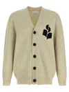 Isabel Marant Light Beige Knit Cardigan In Gray