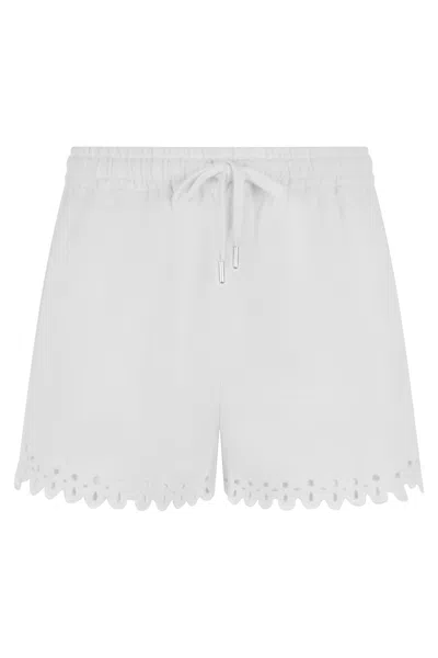 Isabel Marant Marant Étoile Balyme Cotton Shorts In White