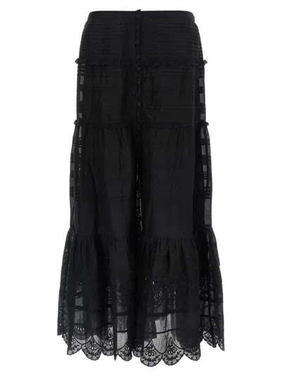 Isabel Marant Marant Etoile 'paoline' Long Skirt In Black