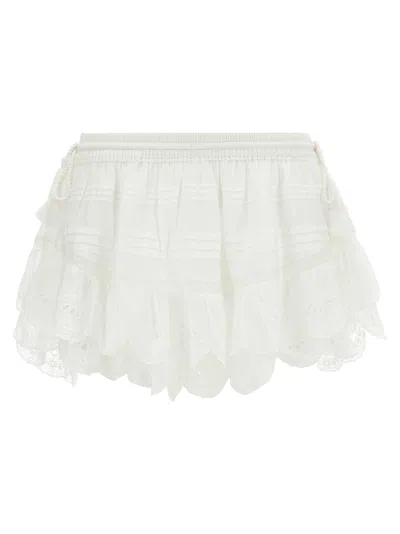 Isabel Marant Marant Etoile 'puria' Shorts In White