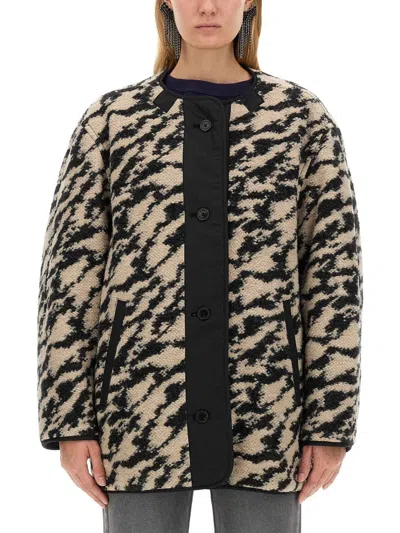 Isabel Marant Marant Étoile Reversible Jacket "fernelia" In Animal Print