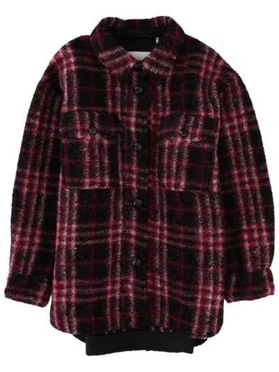 Isabel Marant Etoile Marant Étoile Harveli Wool-blend Coat In Red
