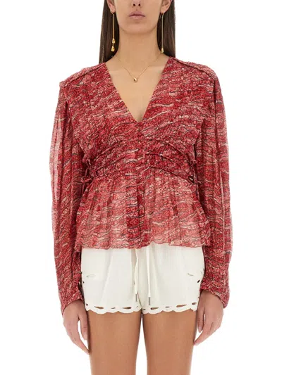 Isabel Marant Marant Étoile Top "axeline" In Pink
