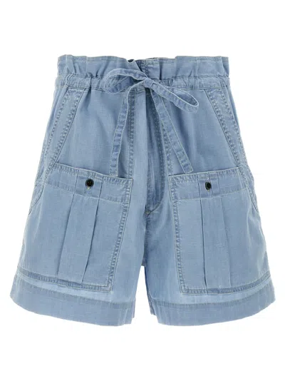 Isabel Marant Marant Etoile 'valdina' Shorts In Blue