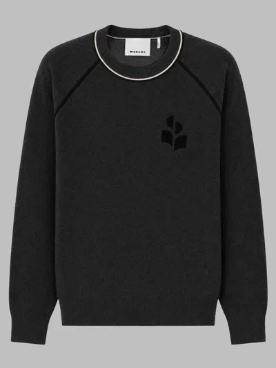 Isabel Marant Marant Graphic Crewneck Sweater In Gray