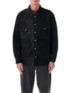 Isabel Marant Vintage Eco Leather Long Sleeve Shirt In Black