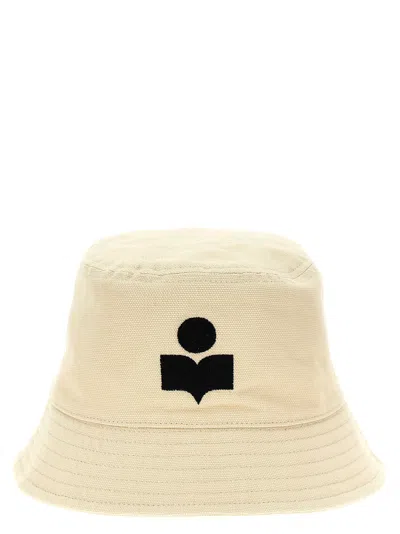 Isabel Marant Marant Logo-embroidered Canvas Bucket Hat In Cream