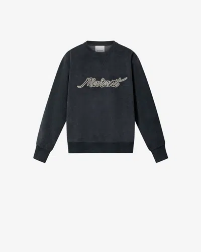 Isabel Marant Marant Logo-embroidered Sweatshirt In Black