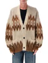 Isabel Marant Marant Nielson Mohair Blend Cardigan With Fair Isle Motif In Multi