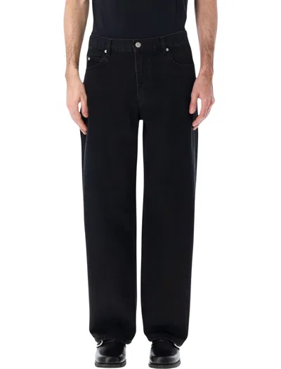 Isabel Marant Marant Relaxed Modern Fit Jeans - Mid-rise With Wide Leg In Faded Black