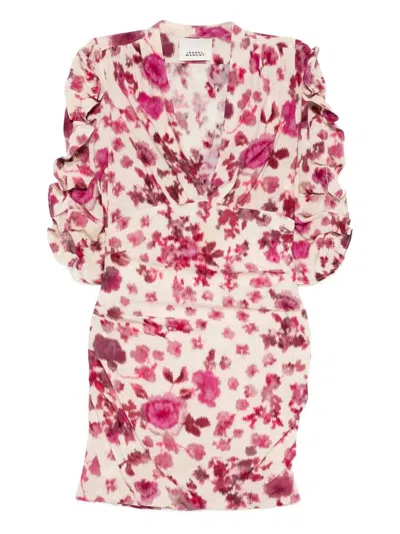 Isabel Marant Marant Short Floral Dress In Multi