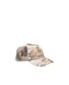 Isabel Marant Marbled-print Logo Cap In Nude