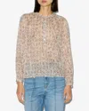 Isabel Marant Maria Top In Ecru In Brown