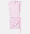 Isabel Marant Marielle Cotton Jersey Minidress In Pink