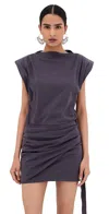 Isabel Marant Marielle Mini Dress Darkplum