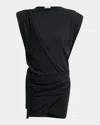 Isabel Marant Marielle Strong-shoulder Wrap Mini Dress