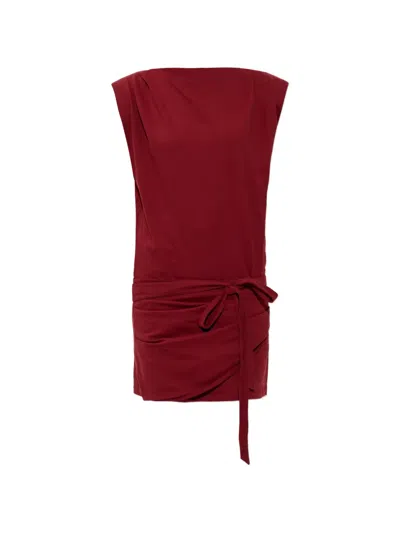 Isabel Marant Marielle Wrap-style Mini Dress In Red
