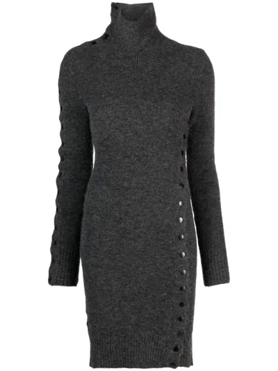 Isabel Marant Marina Knitted Dress In Grau