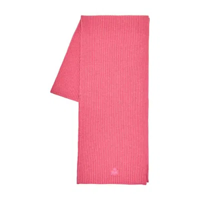 Isabel Marant Logo Knitted Scarf In Pink
