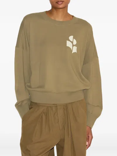 Isabel Marant Marisans Logo Sweater In Green