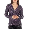 ISABEL MARANT ISABEL MARANT MARJORIE BLOUSE IN DARK PLUM