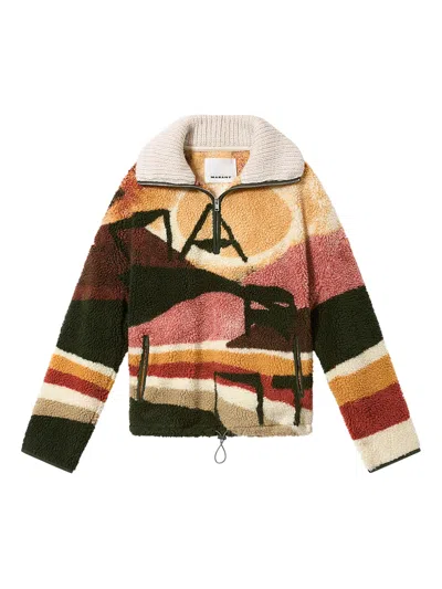 Isabel Marant Marley Zip-up Jacket In Multi