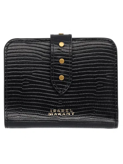 Isabel Marant "maro" Wallet With Logo In Black