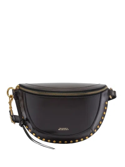 Isabel Marant Skano Leather Belt Bag With Studs