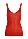 Isabel Marant Marthe Scoop Neck Tank In Red