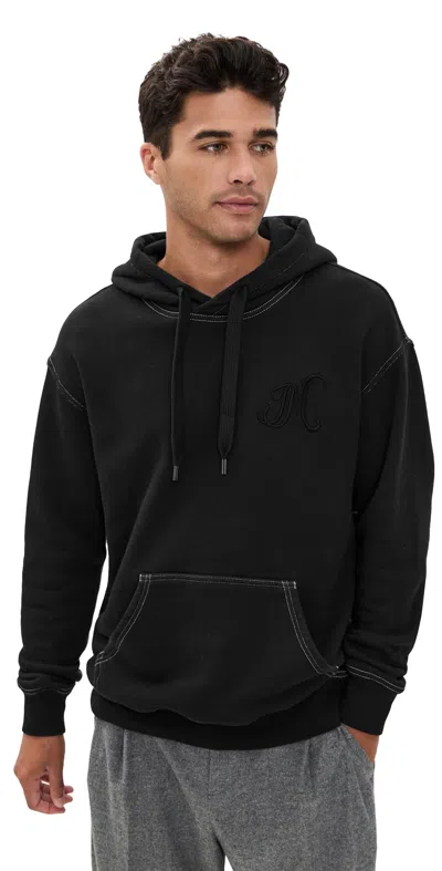 Isabel Marant Matte Monogram Hoodie Black