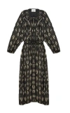 Isabel Marant 'sana' Silk Robe Noire In Black