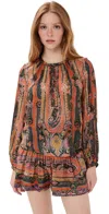 Isabel Marant May Embellished Paisley-print Silk-georgette Blouse